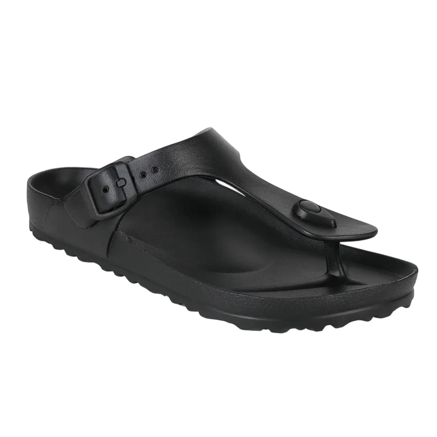 Sandales Motif/style Littoral Femme (Noir) 3/4