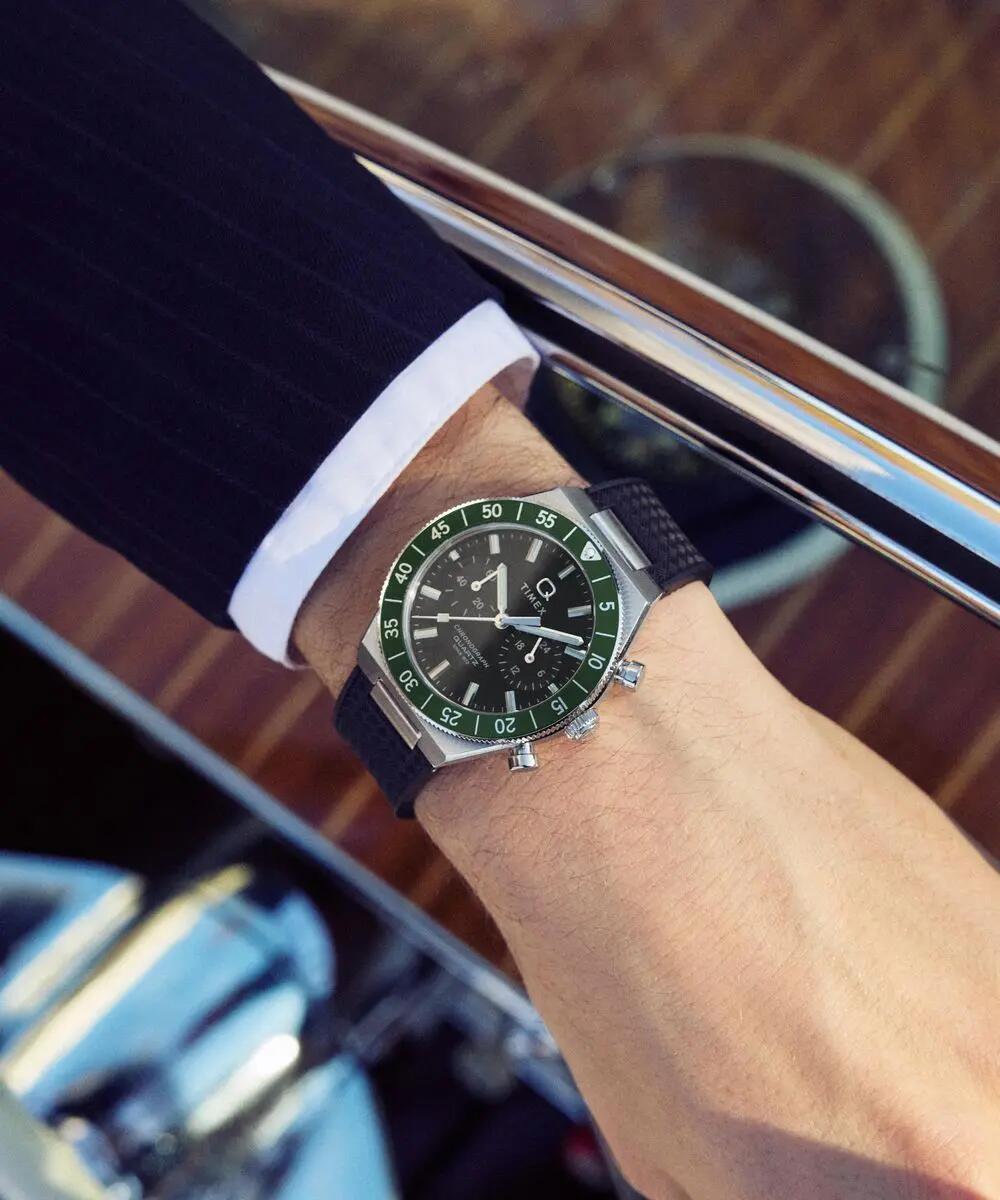 Timex Chronographe Montre Noir/Noir TW2Y56100 6/6