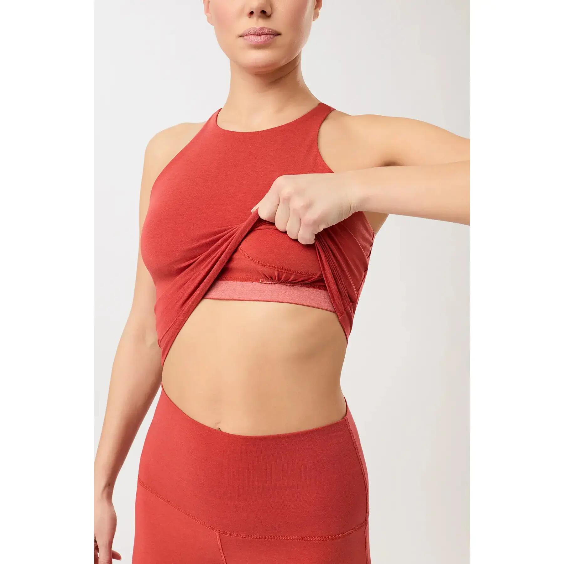 Camiseta sin mangas con tirantes cruzados mujer Mandala Cross 3/4