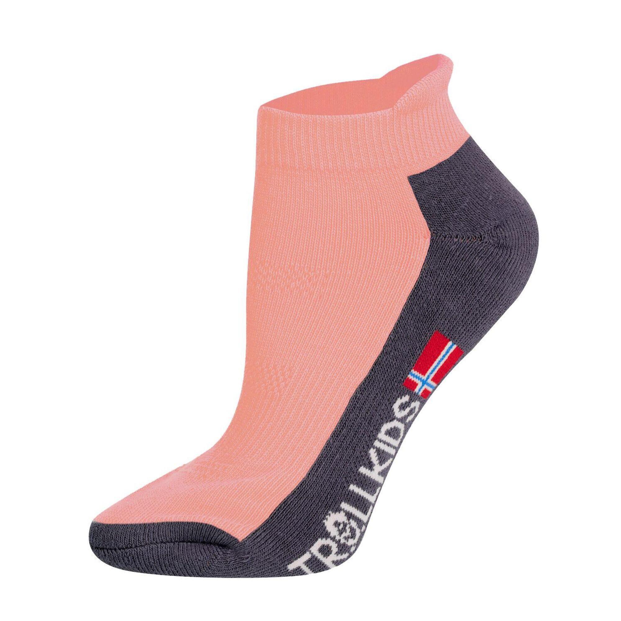 TROLLKIDS Kinder niedrige Wandersocken Hiking Low Cut Aprikose