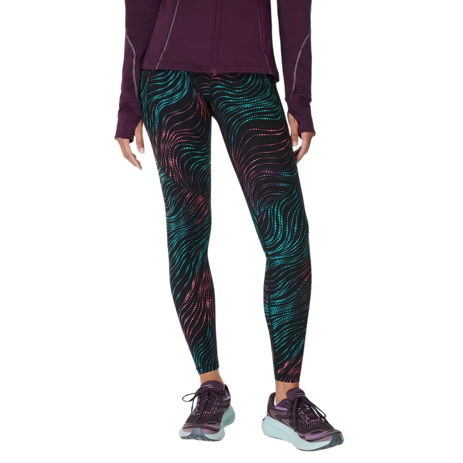 Legging Entraînement Motif/style Ondulé POWER 7/8 Femme (Noir) 3/3