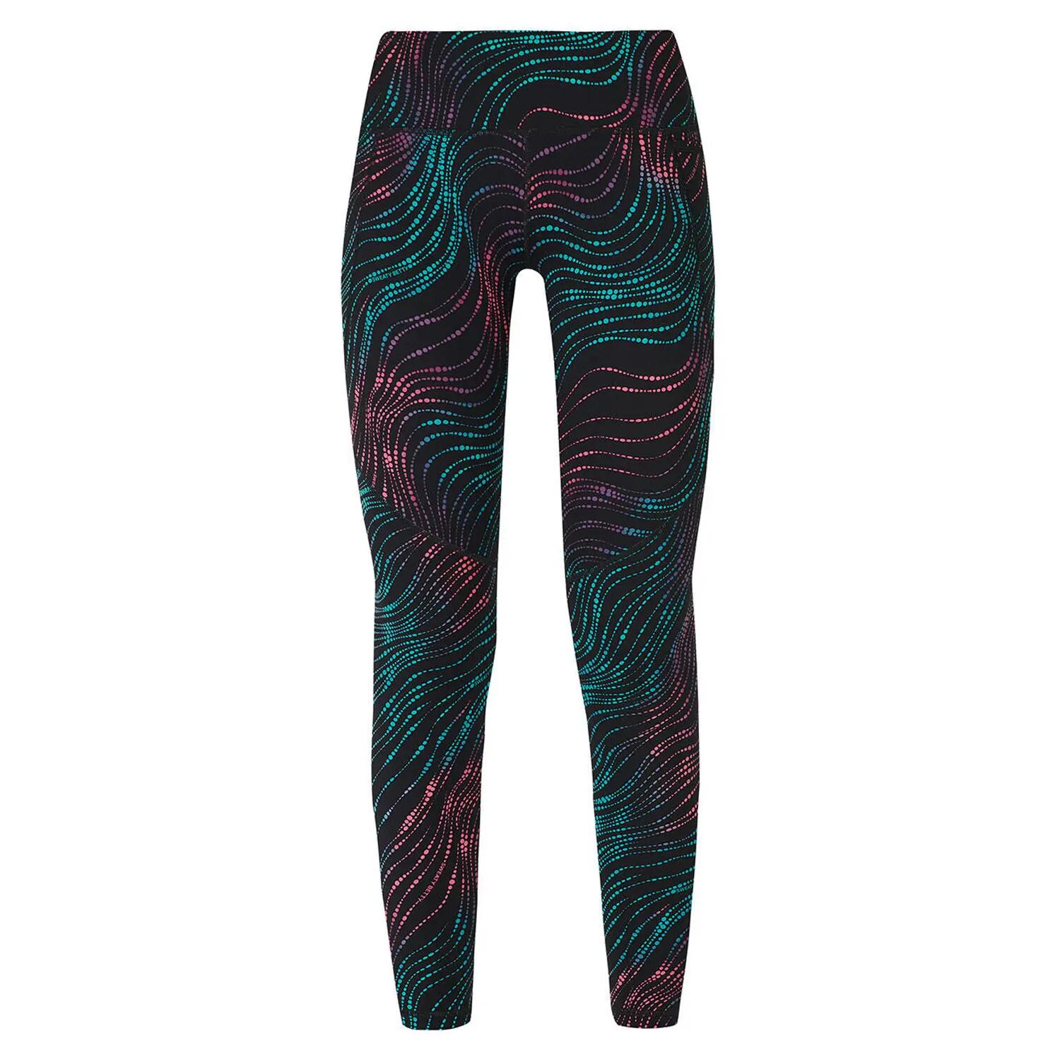 Legging Entraînement Motif/style Ondulé POWER 7/8 Femme (Noir) 2/3