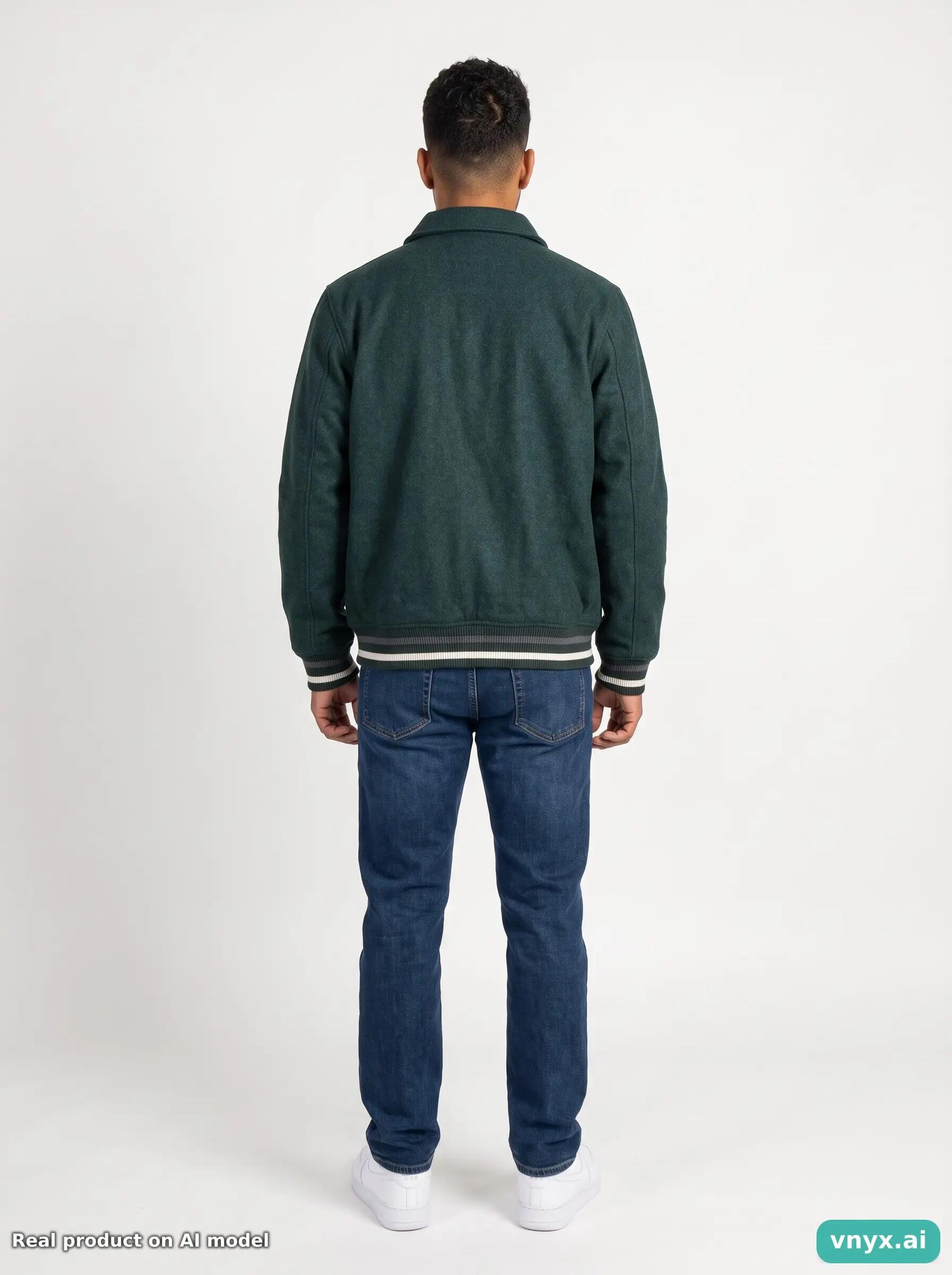 Second Life - Vintage Carhartt Dark Green Bomber Jacket Men M 4/5
