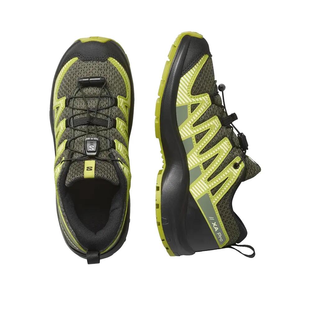 Trail-Schuhe Salomon XA Pro V8 Urban Chic/Schwarz/Dunkelgelb 6/6
