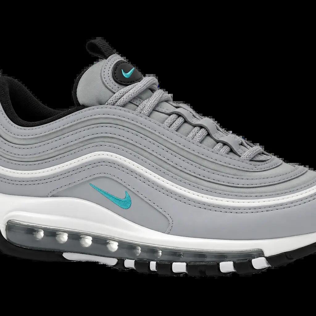 Damen - Retro-Sneaker - Schnürschuhe - Nike Air Max 97 SE - Grau/Teal Nebula