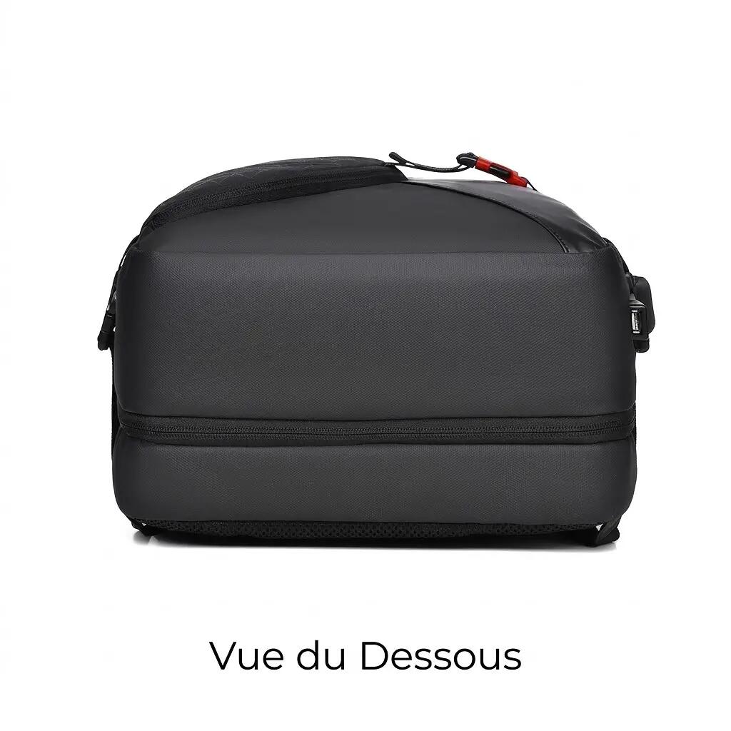 Sac à dos business extensible 35L 45x30x13 cm - Gris 6/10