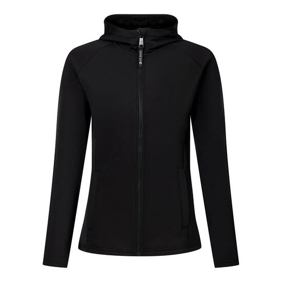 Veste De Sport Cintrée Et Extensible À Capuche GLACIER Femme (Noir)