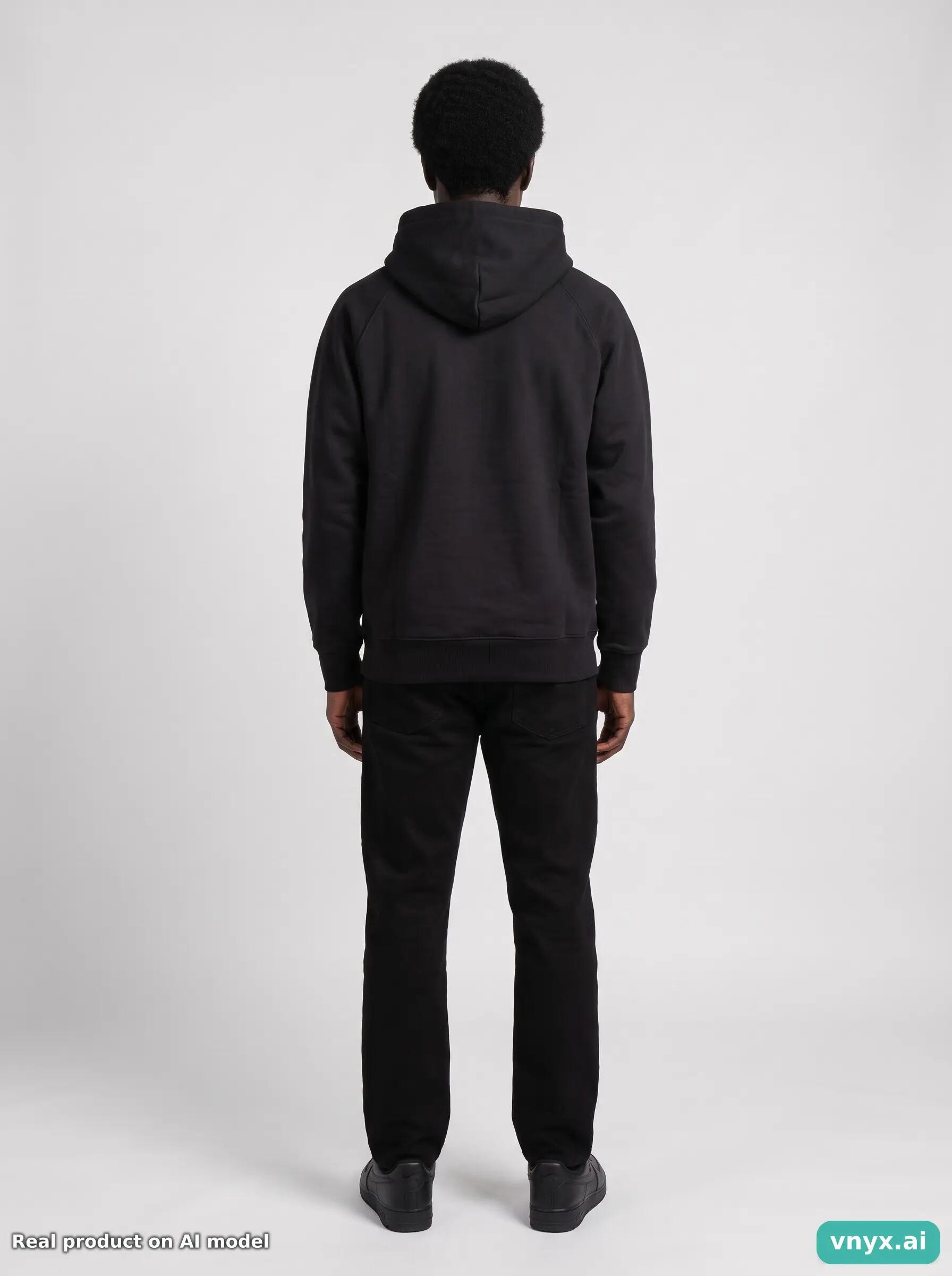 Second Life - Vintage Carhartt Black Hoodie Men L 4/5