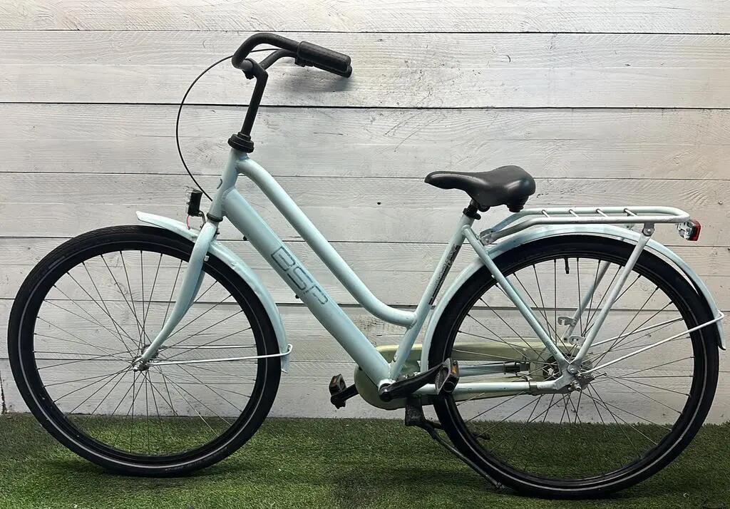 Second Life - Gereviseerd BSP moederfiets stadsfiets bike, metal/grijs 2/2