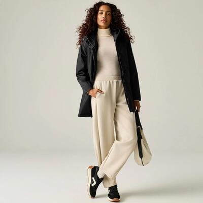 Brielly waterdichte jas voor dames (vijg/zwart)