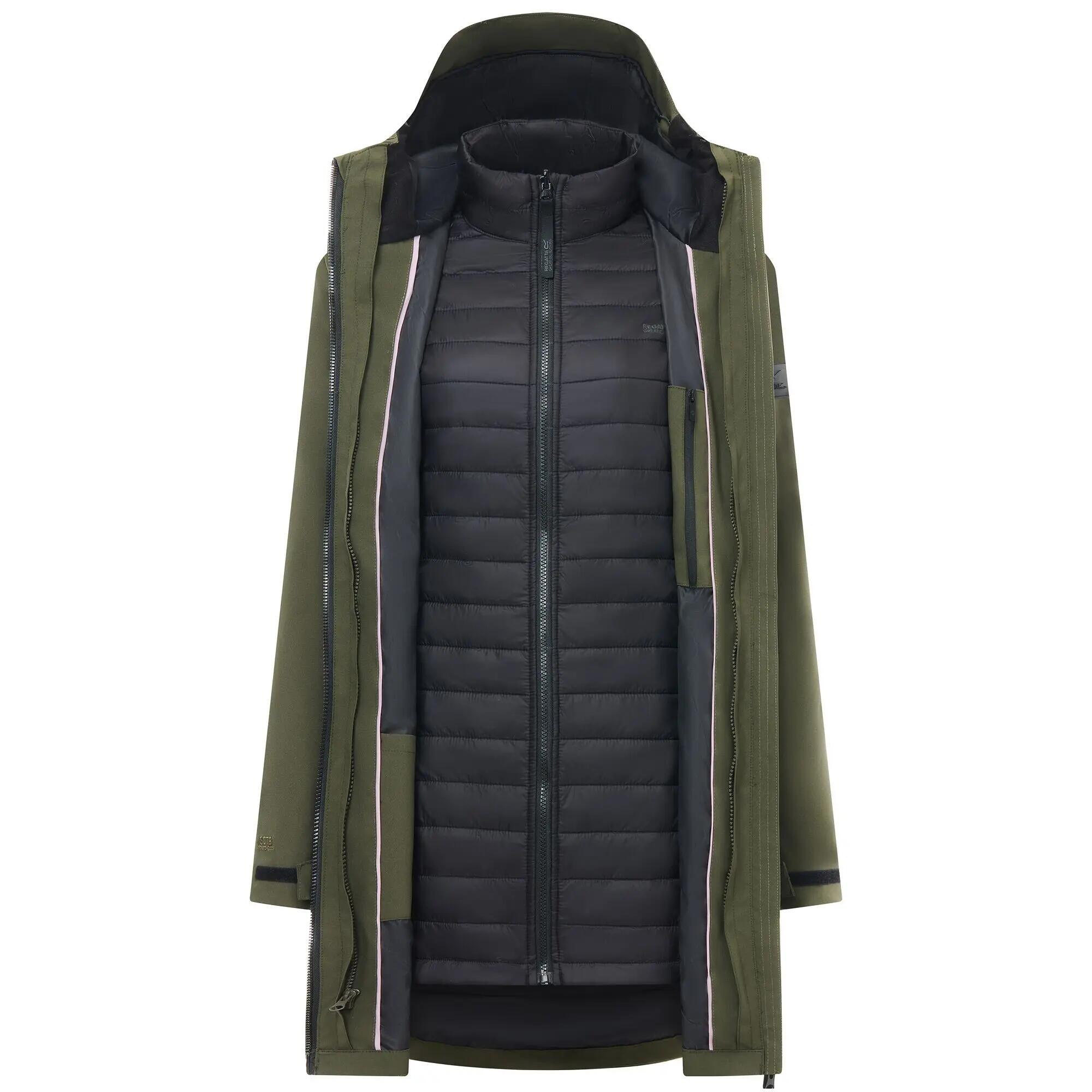 Veste DENBURY Femme (Kaki Foncé / Noir) 7/7