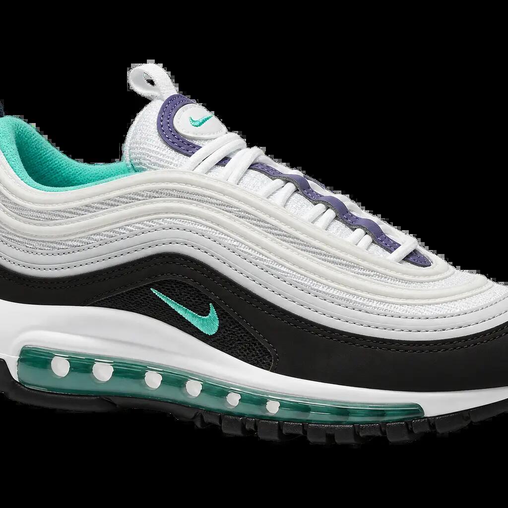 Herren - Lifestyle-Sneaker - zweifarbig - Nike air max 97 bg - weiß, hyper jade