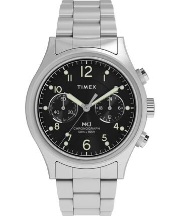 Timex Chronographe Montre Argent/Noir TW2Y71000