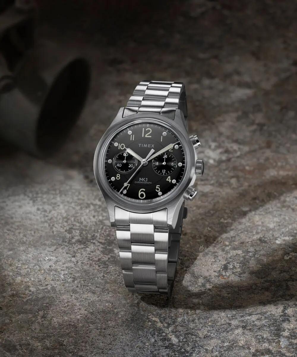 Timex Chronographe Montre Argent/Noir TW2Y71000 5/6