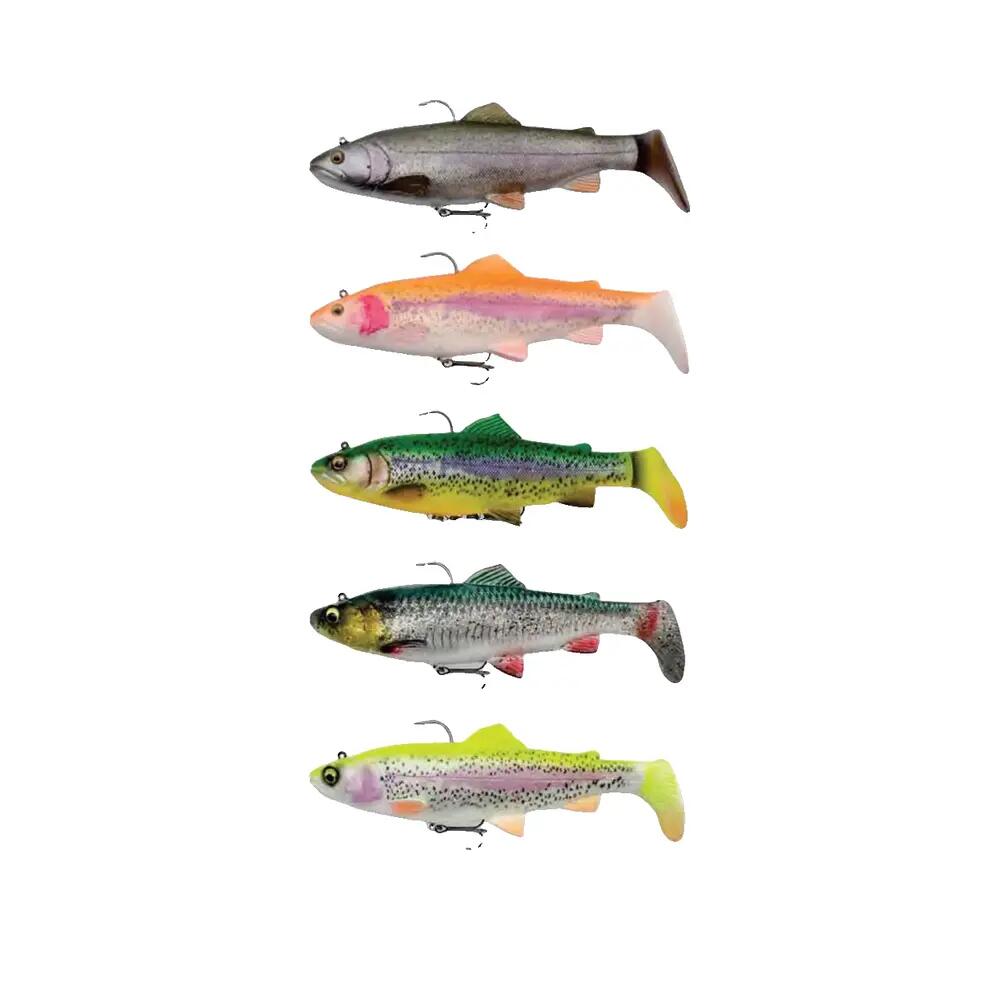 Appât souple Savage Gear 4D Trout Rattle Shad Multicolore 2/4