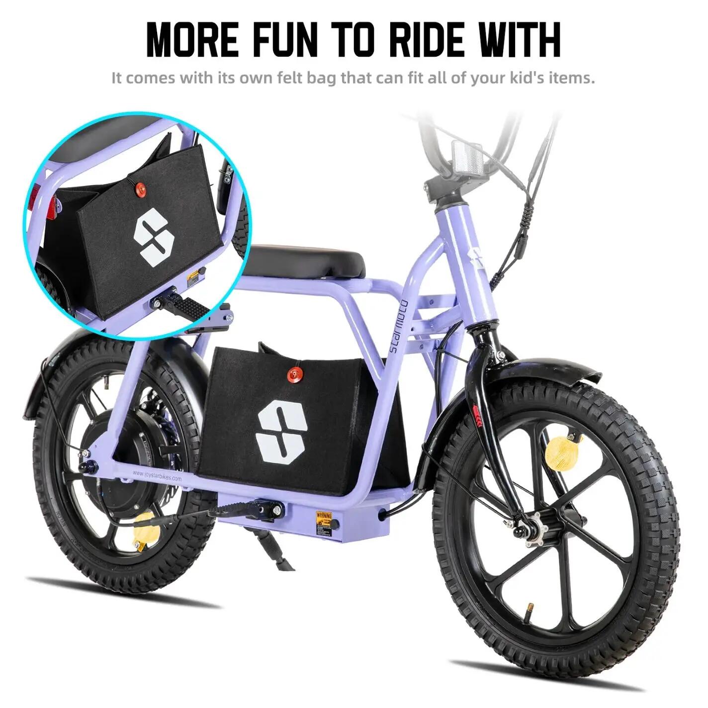 Kinder Elektrische Loopfiets 16 inch 250W 24V Uitneembare Accu 4/7