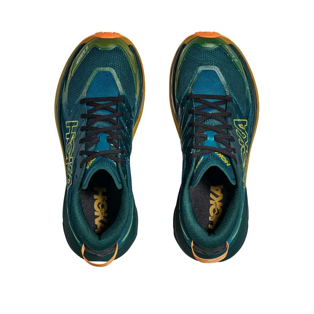 HOKA Mafate 5 Tidal Wave/Mustard Seed trail schoenen 8/8