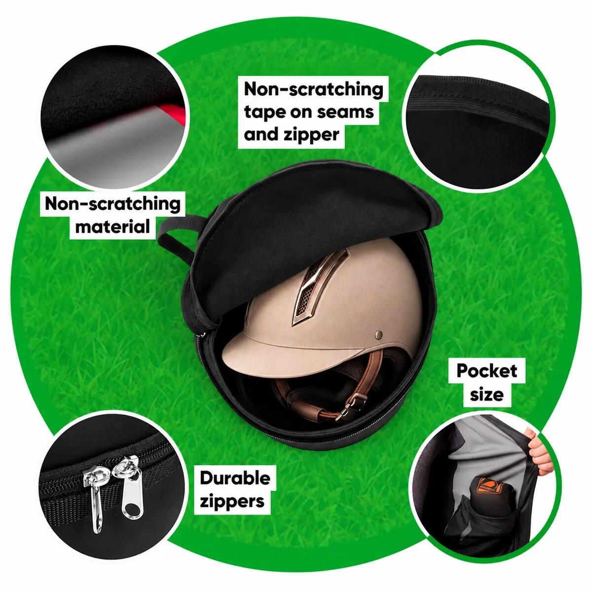 Pokrowiec na Toczek Kask Jeździecki Prestige PRO Torba Ochronna na Kask 4/6