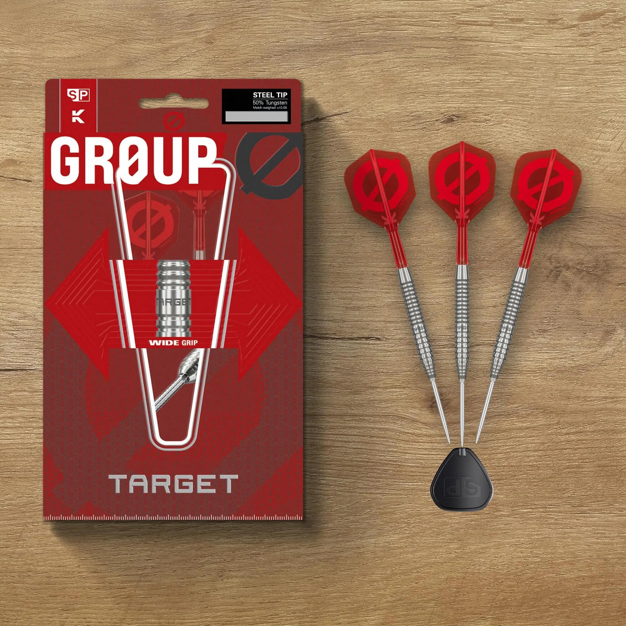 Target Darts GROUP O Steel Tip Dartpijlen 50% Tungsten Swiss Point Barrel 02 23G 5/5