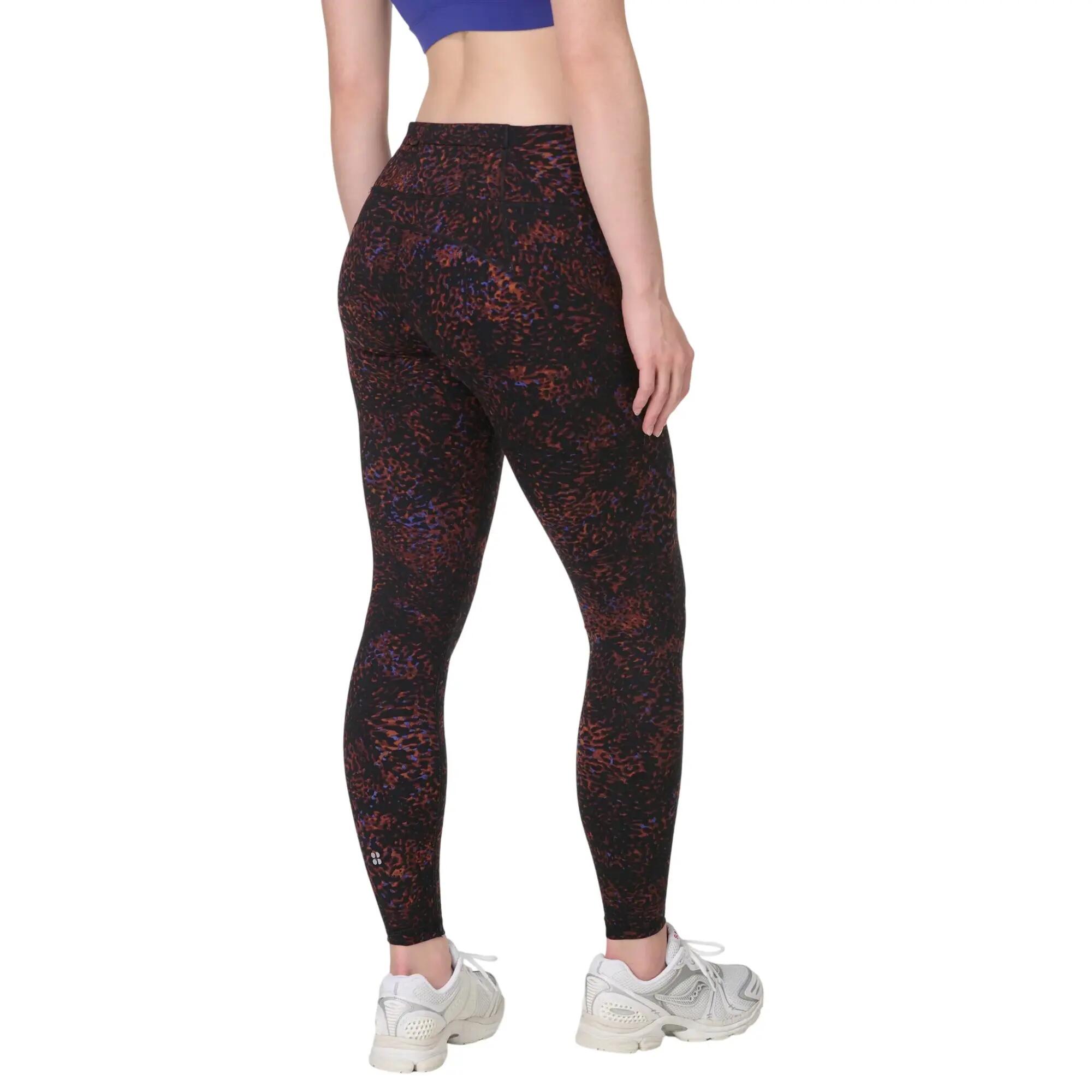 Pantacollant Tartarugato Allenamento Donna Sweaty Betty Power Marrone 3/4