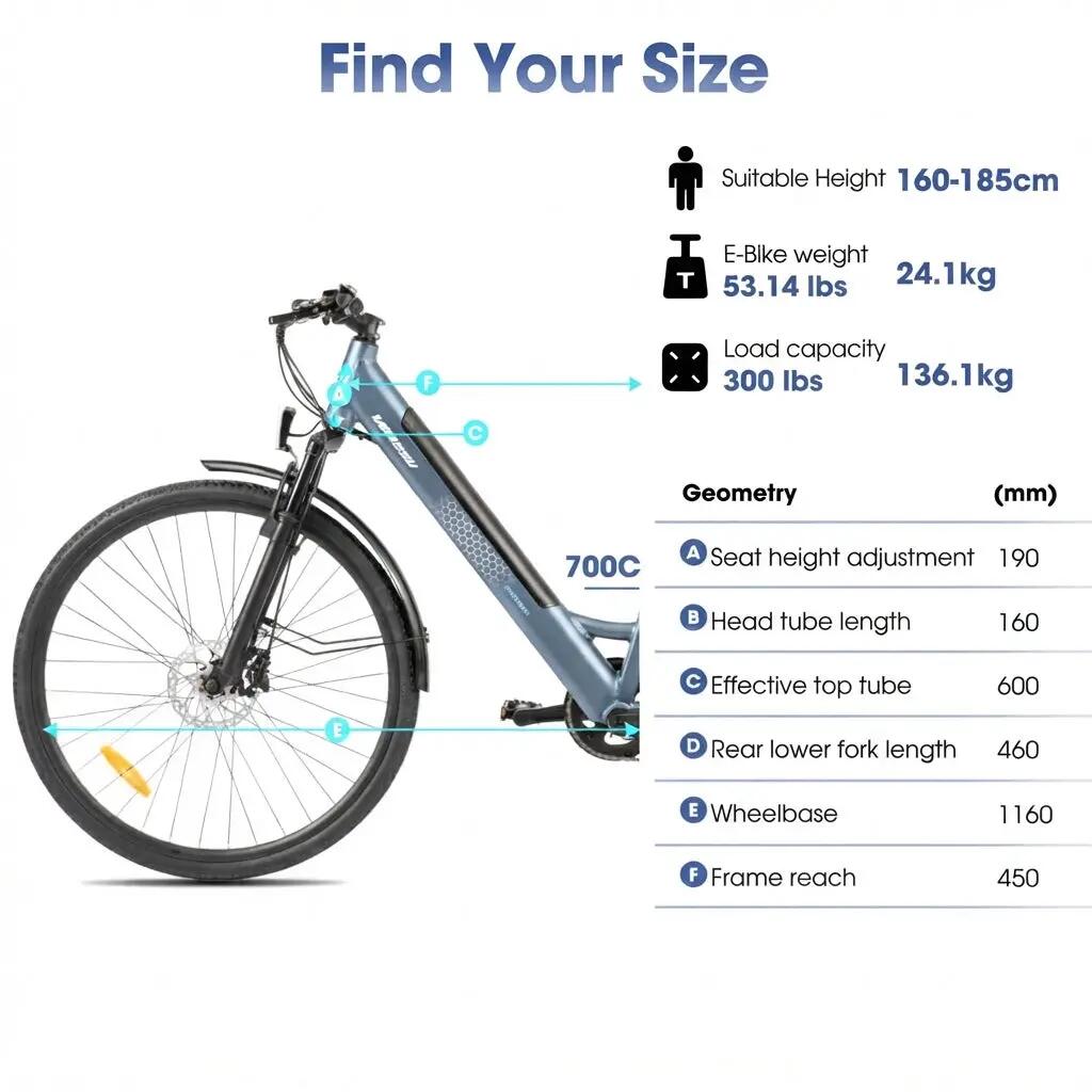 Dames Heren E-Mountainbike 28 inch 7V Aluminium Hydraulische Schijfremmen 6/6