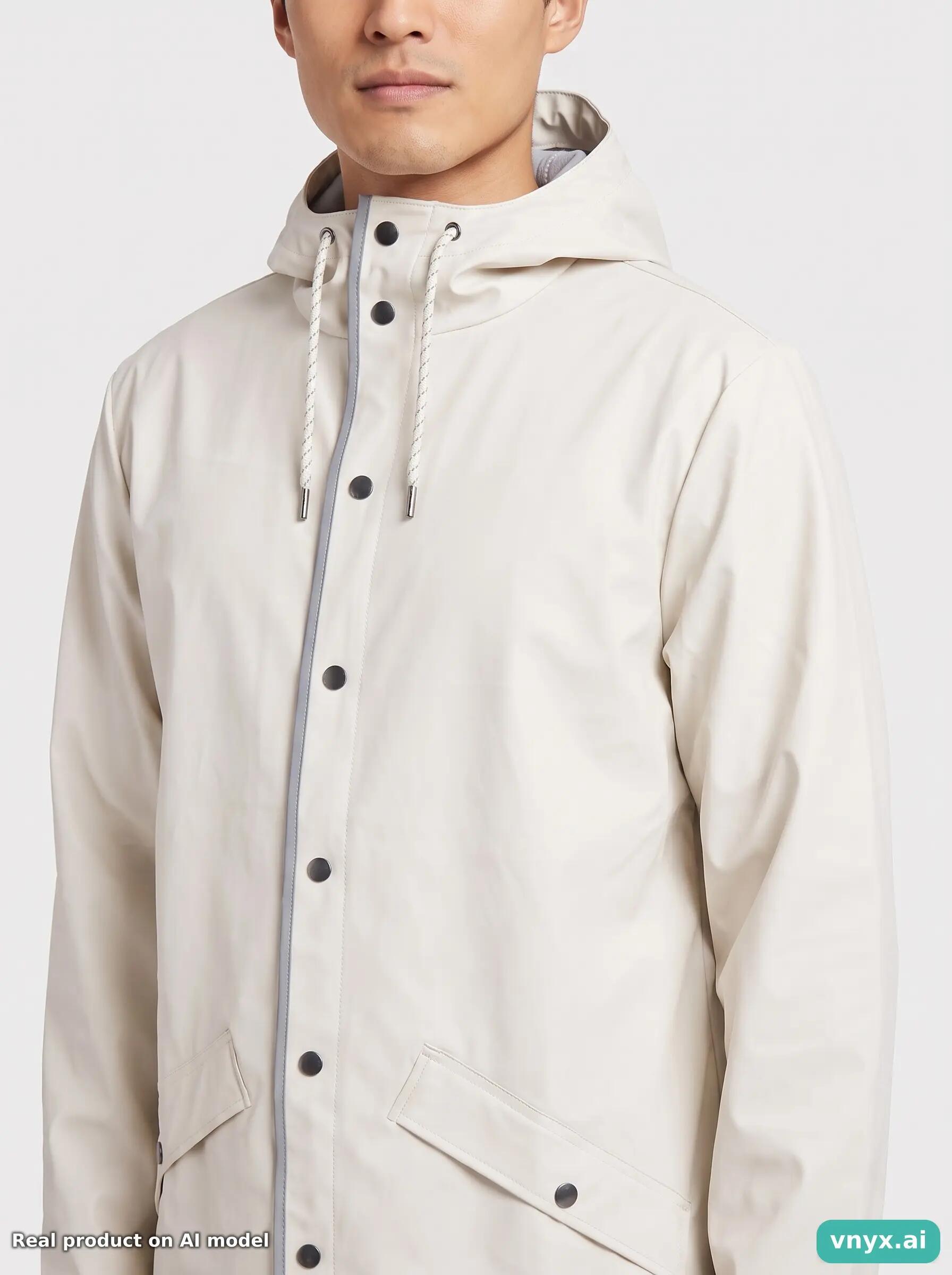 Second Life - Vintage RAINS Cream Outdoor Jacket Men XS 5/5