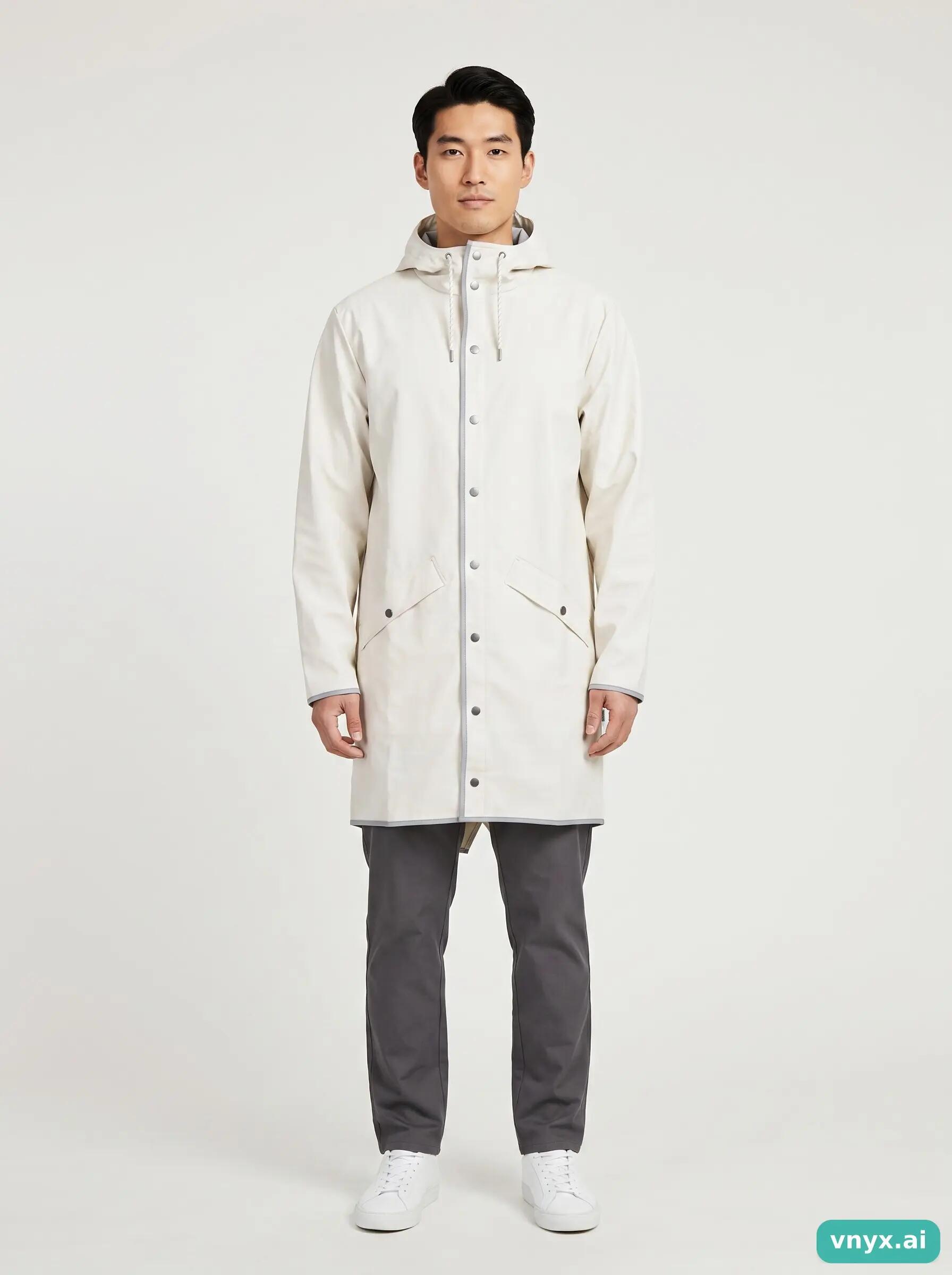 Second Life - Vintage RAINS Cream Outdoor Jacket Men XS 2/5