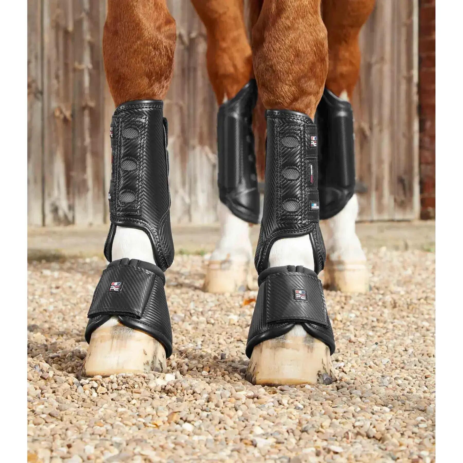 Cubreguantes para caballos Premier Equine Carbon Wrap Over Reach 5/5