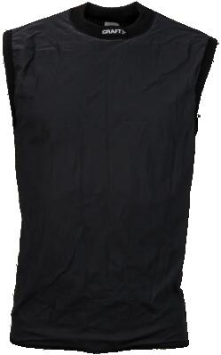 Craft active ws sl thermoshirt met windbreker zonder mouwen zwart heren