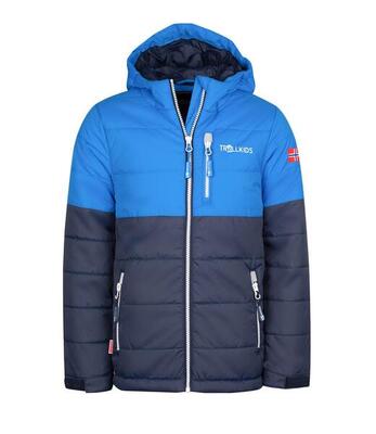Kinder winterjas hemsedal waterdicht winddicht marine/wit