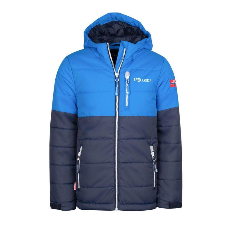 Kinder Winterjacke Hemsedal Marineblau/Weiß