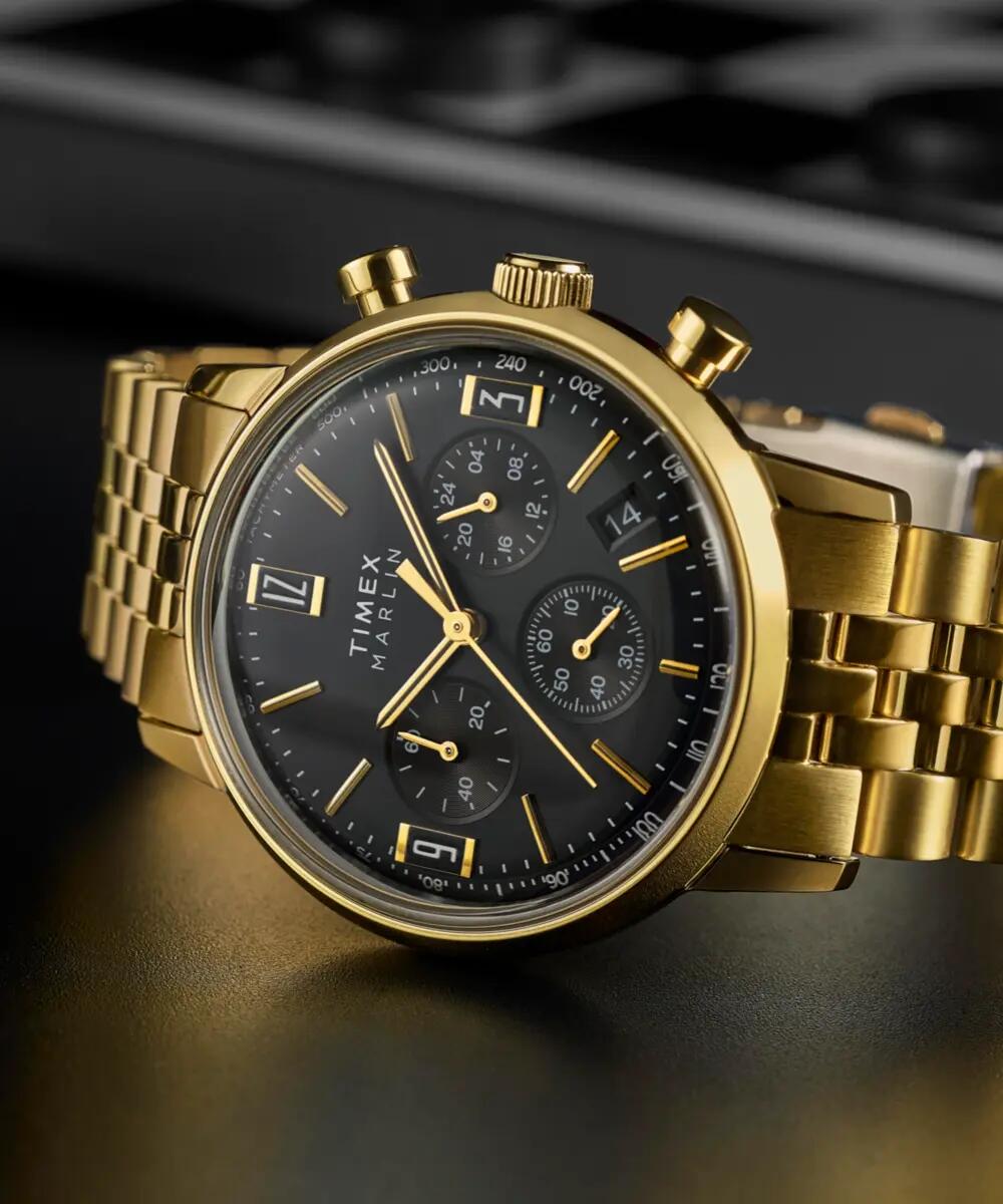 Timex Chronographe Montre Doré/Noir TW2W59900 6/6