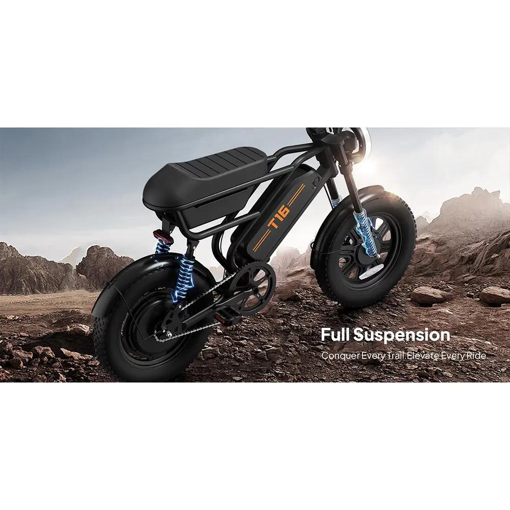 URLIFE T16 Electric Bicycle For Adults 250W Motor 48V 13AH Battery E-bike 16" Ti 3/10