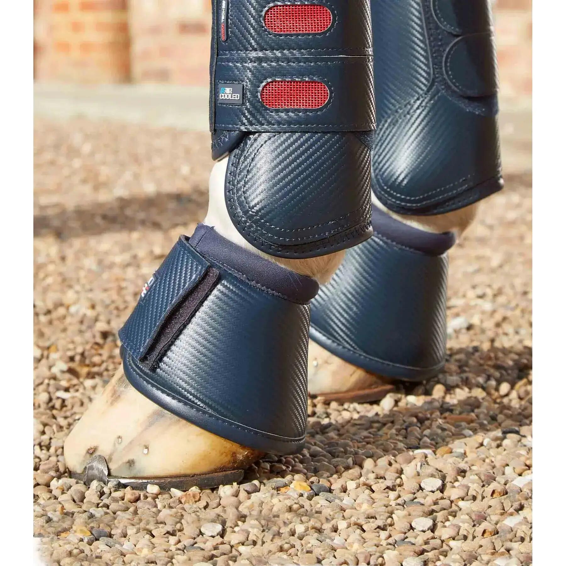 Protège-glome pour cheval Premier Equine Carbon Wrap Over Reach 3/4