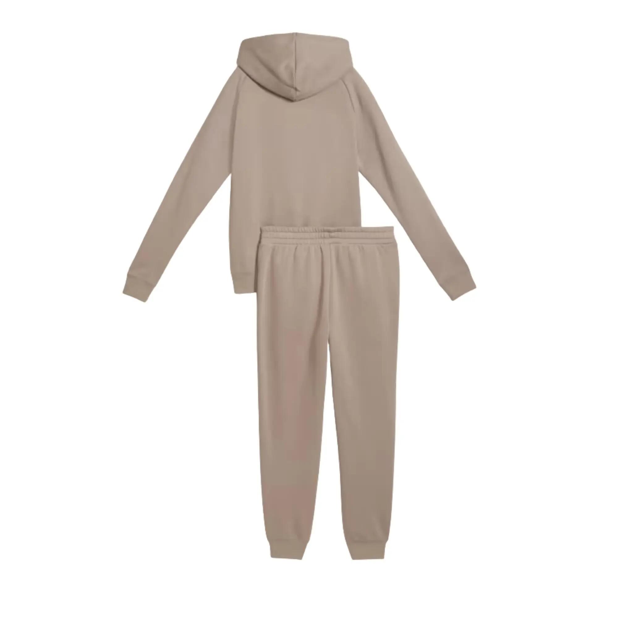 Puma - Survêtement Capuche Femme Sweat Fleece, Marron 5/5
