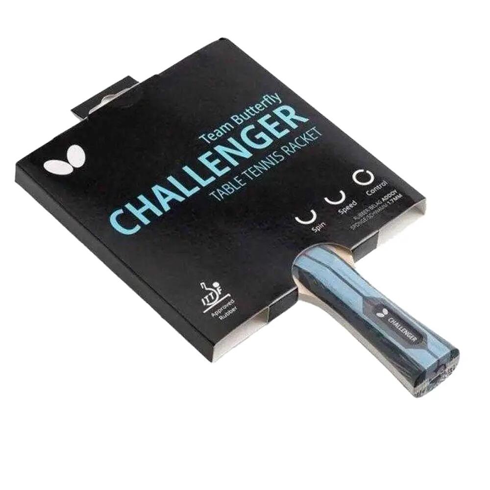 Raquete de ténis de mesa Team Challenger (Preto / Vermelho) 4/5