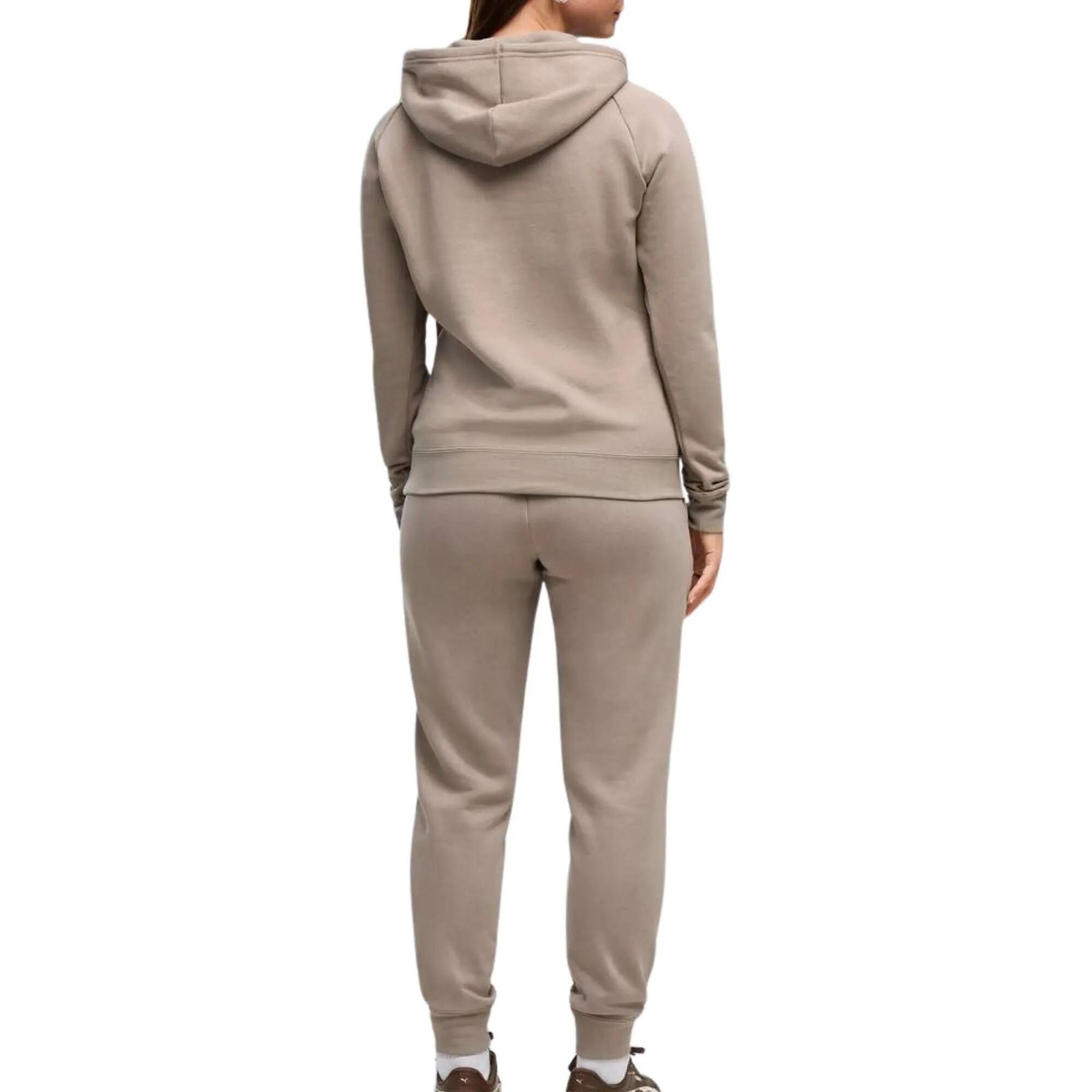 Puma - Survêtement Capuche Femme Sweat Fleece, Marron 2/5
