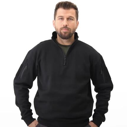 Homme sportswear — Sweat zippé tactique noir, 3XL