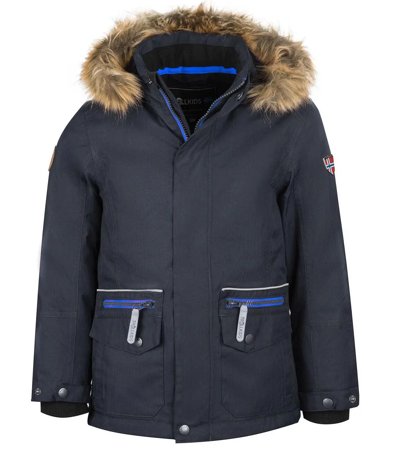 Kinder Parka Isfjord XT Dunkelgrau / Mittelblau 1/2