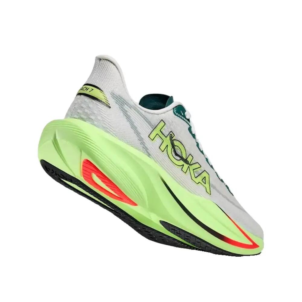 Zapatos de correr HOKA Mach 7 Mujer Color Frost/Neon Yuzu 3/7