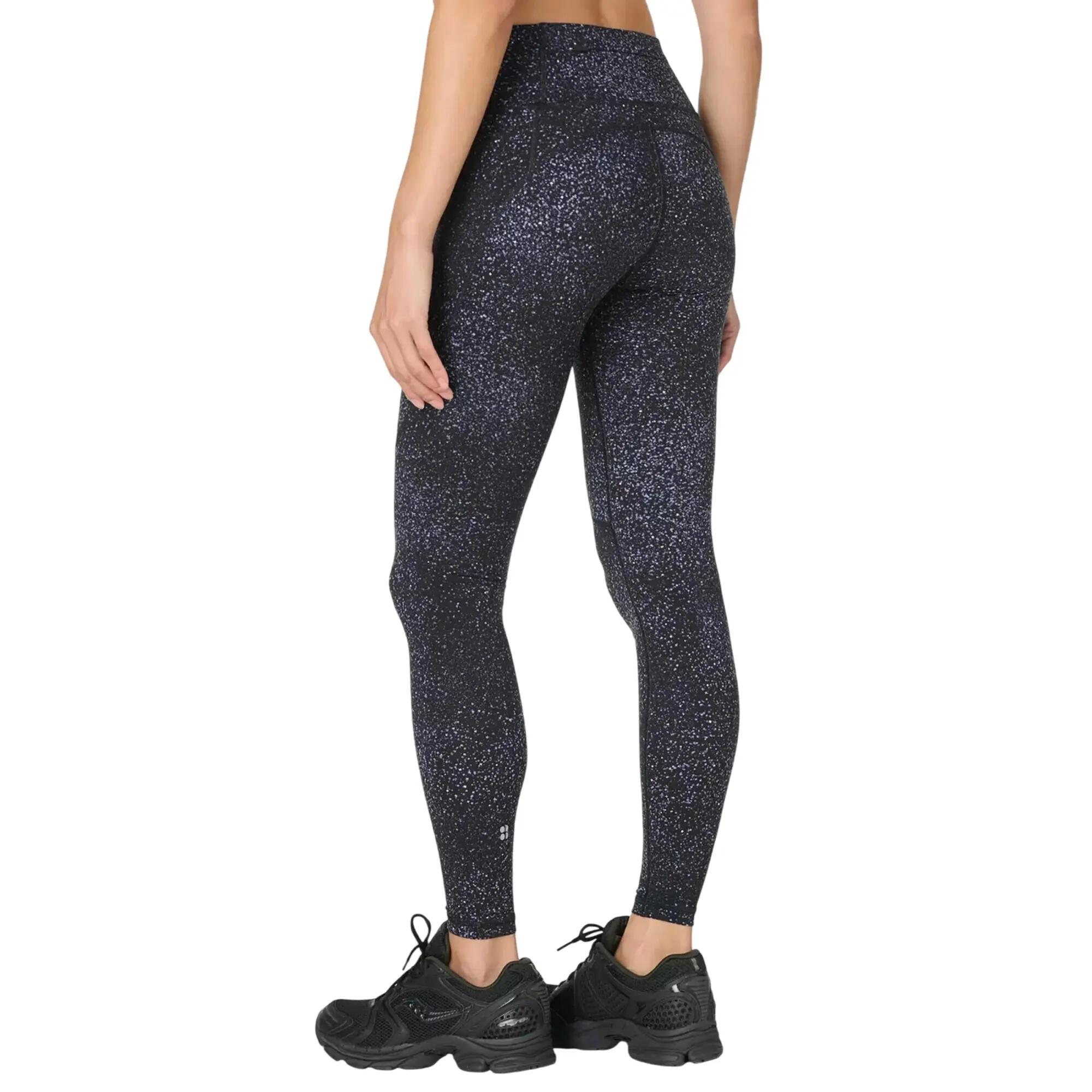 Legging Entraînement Motif/style Réfléchissant POWER Femme (Noir) 3/3