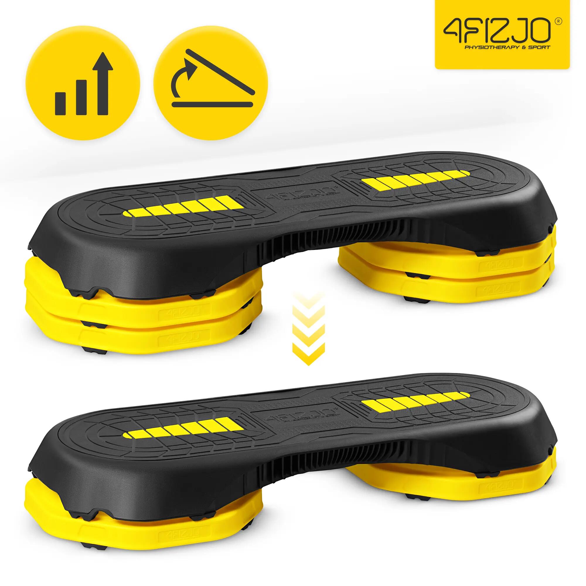 Step do ćwiczeń 3-stopniowy podest aerobik regulowany fitness 4FIZJO 8/12