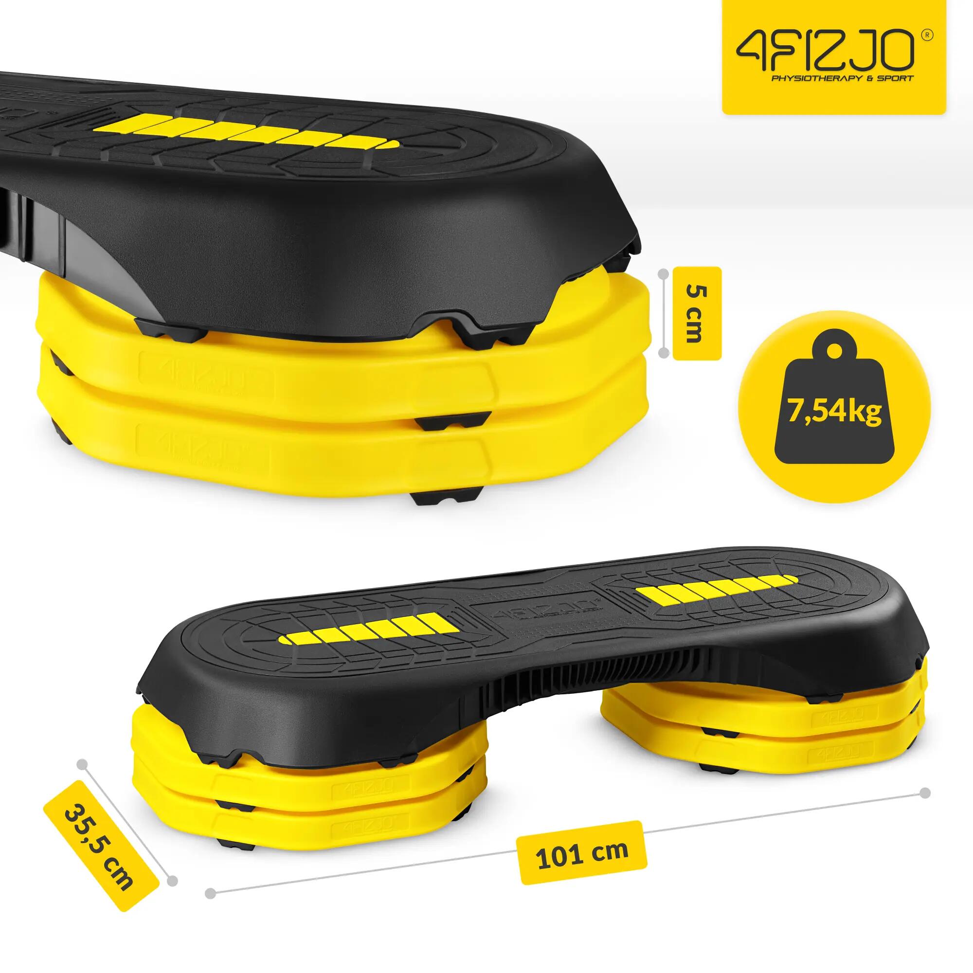 Step do ćwiczeń 3-stopniowy podest aerobik regulowany fitness 4FIZJO 6/12