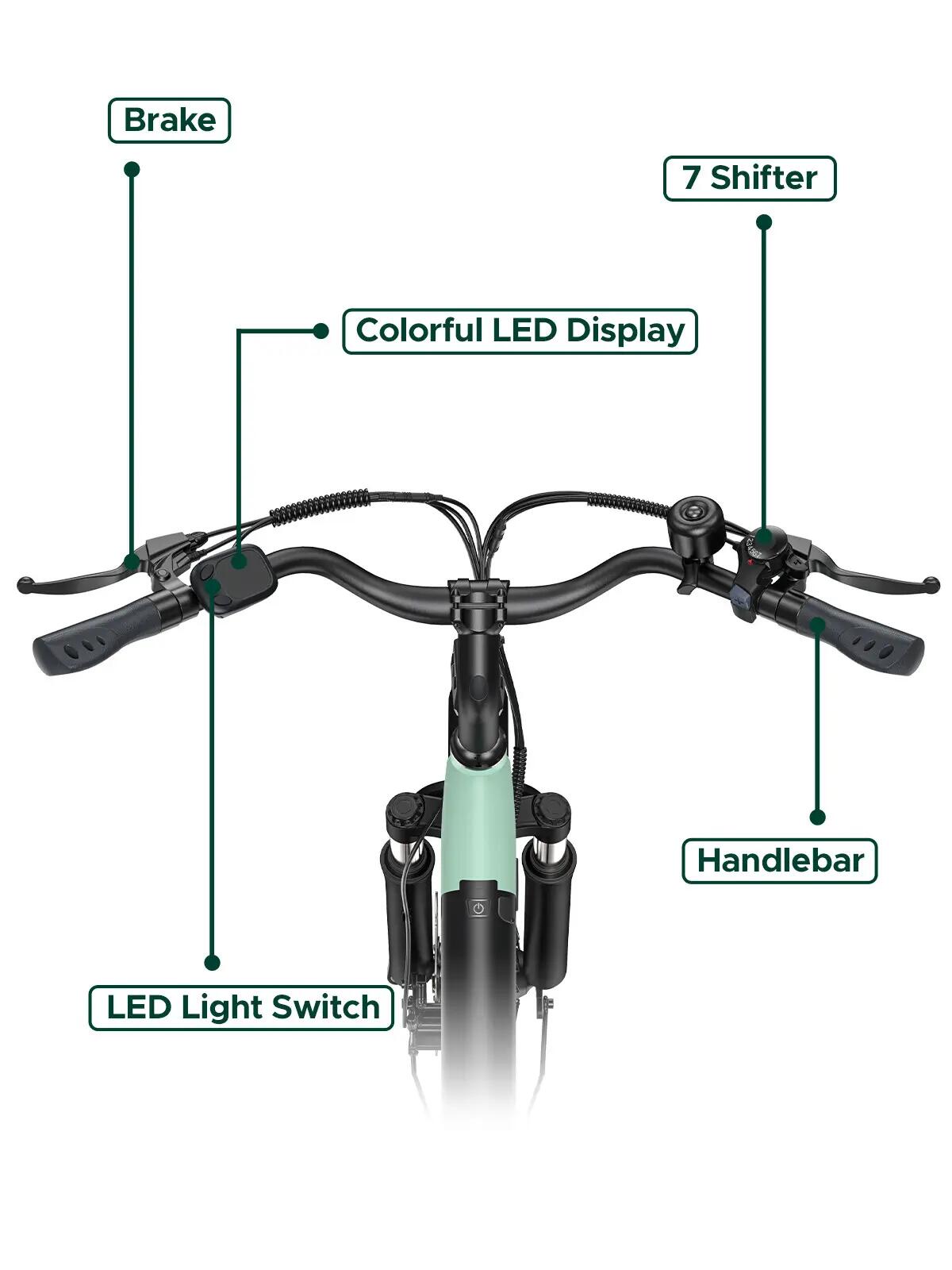 Bicicletă electrică de oraș HillMiles MileCity 1 250W 468Wh 26-inch 6/9