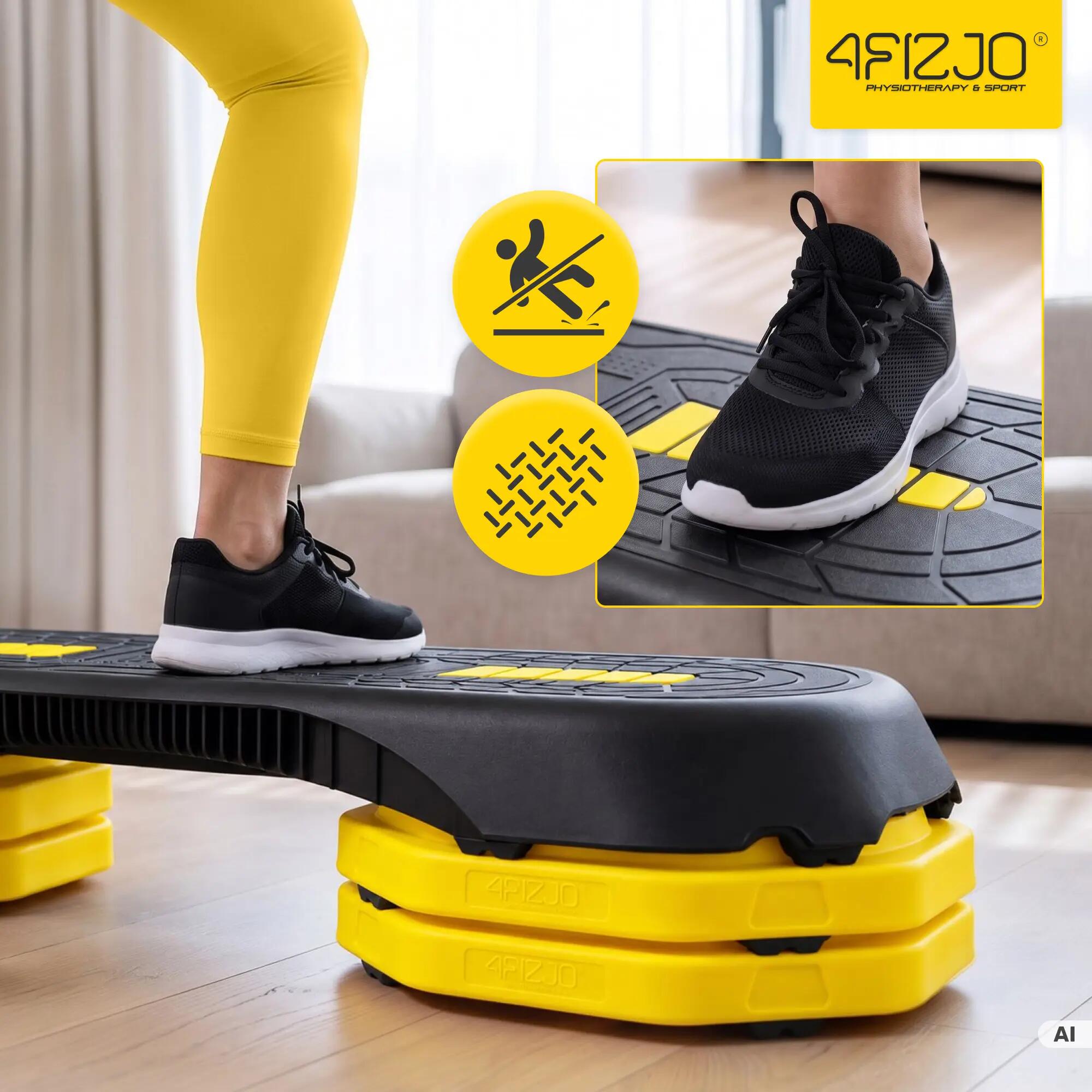 Step do ćwiczeń 3-stopniowy podest aerobik regulowany fitness 4FIZJO 3/12