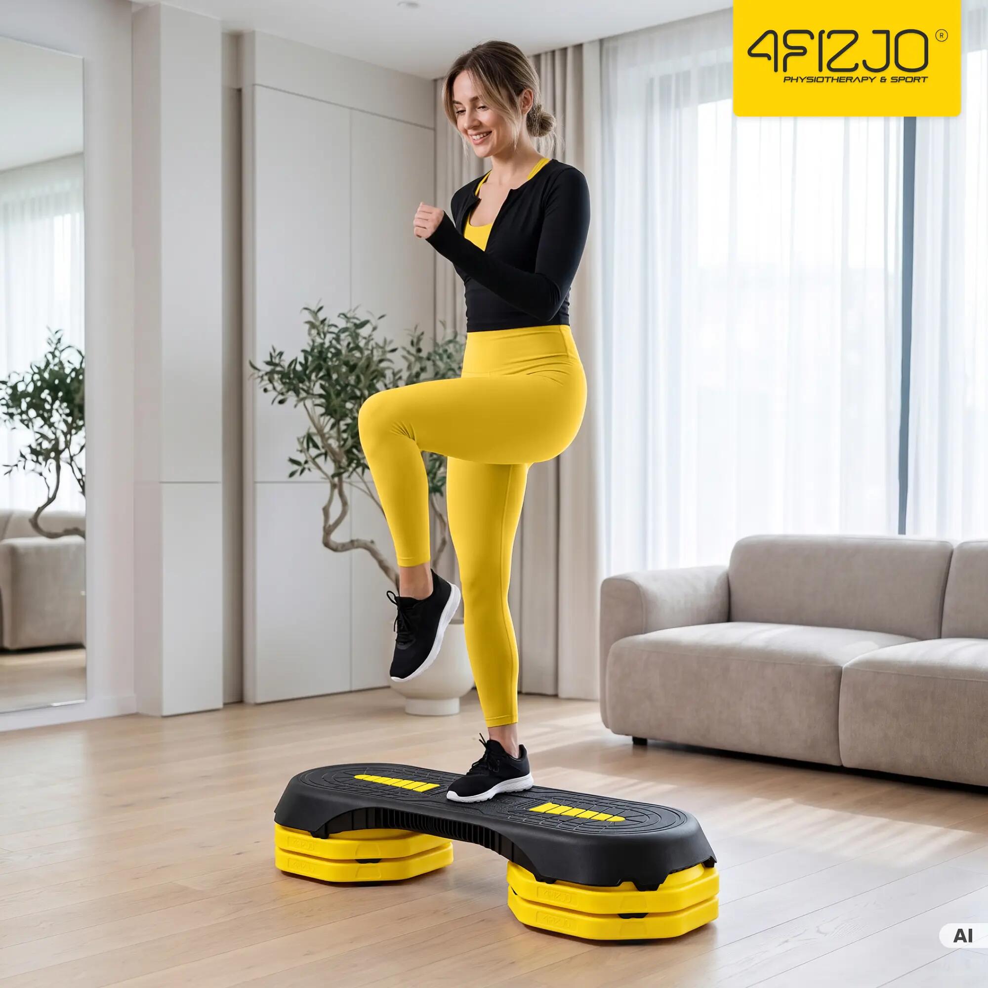 Step do ćwiczeń 3-stopniowy podest aerobik regulowany fitness 4FIZJO 2/12