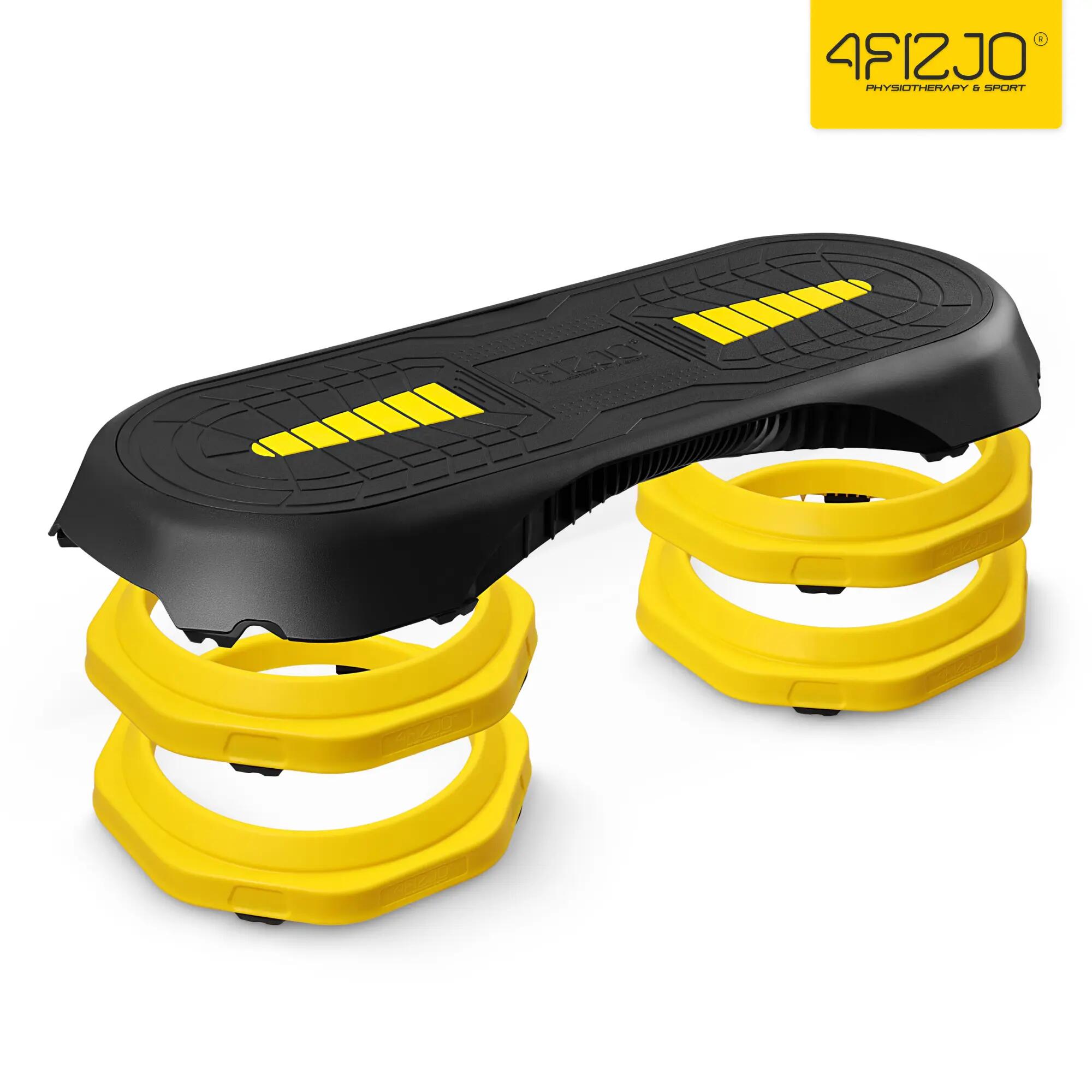 Step do ćwiczeń 3-stopniowy podest aerobik regulowany fitness 4FIZJO 12/12