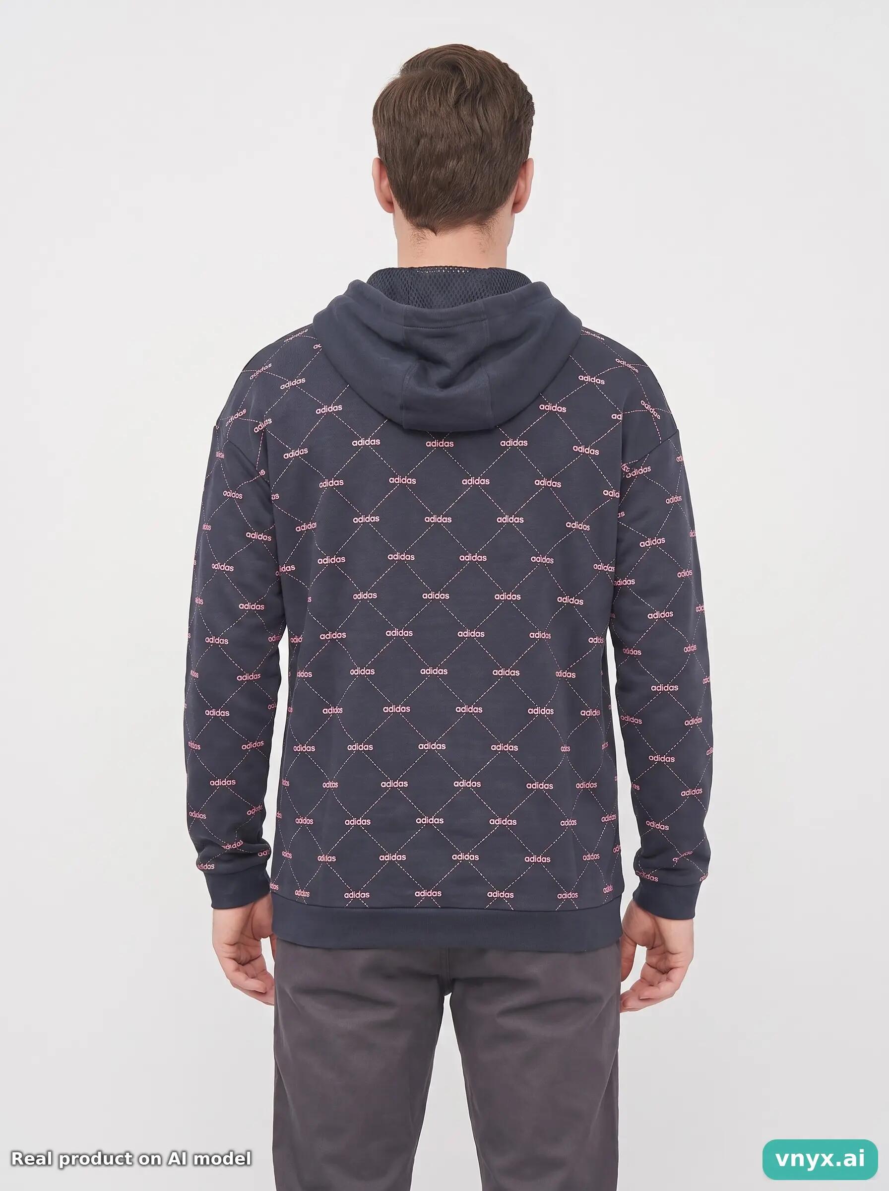 Second Life - Vintage Adidas Navy Hoodie Men M 2/5