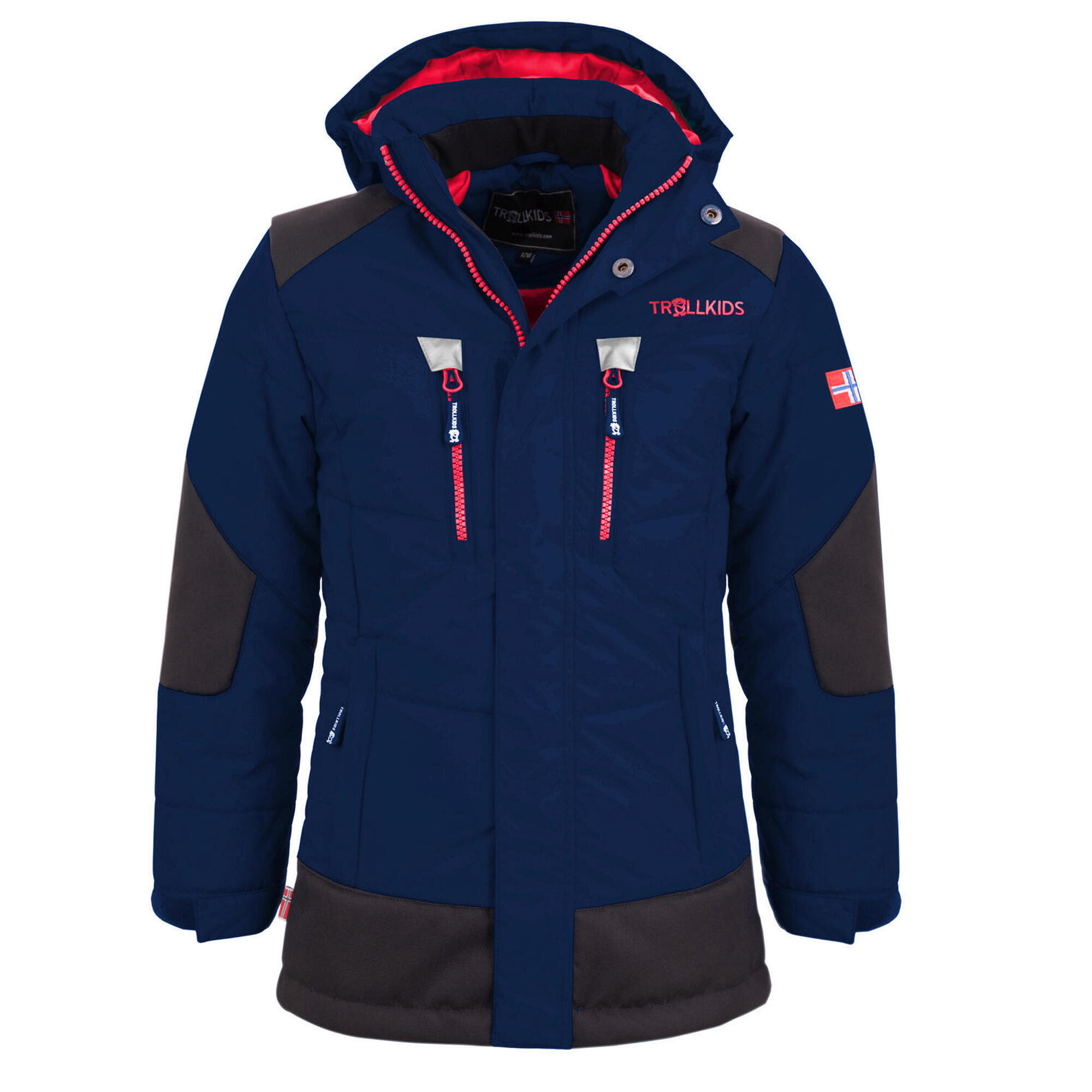 Trollkids - Parka D'Hiver Narvik Pour Enfants Imperméable Et Coupe-vent Rouge - Veste - Bleu|rouge - Decathlon