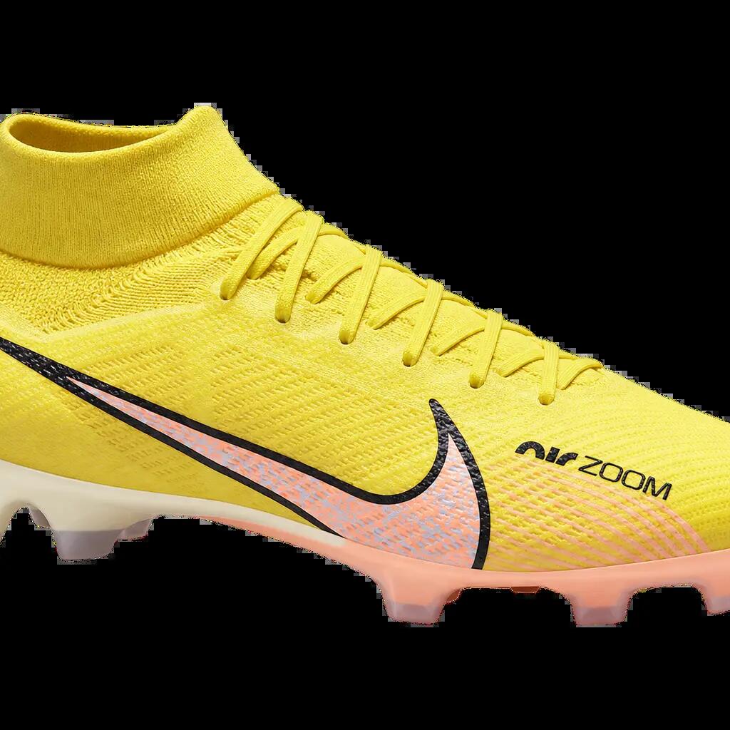 Herren - Fußballschuhe FG - glänzend - Nike Zoom Mercurial Superfly 9 Pro - weiß